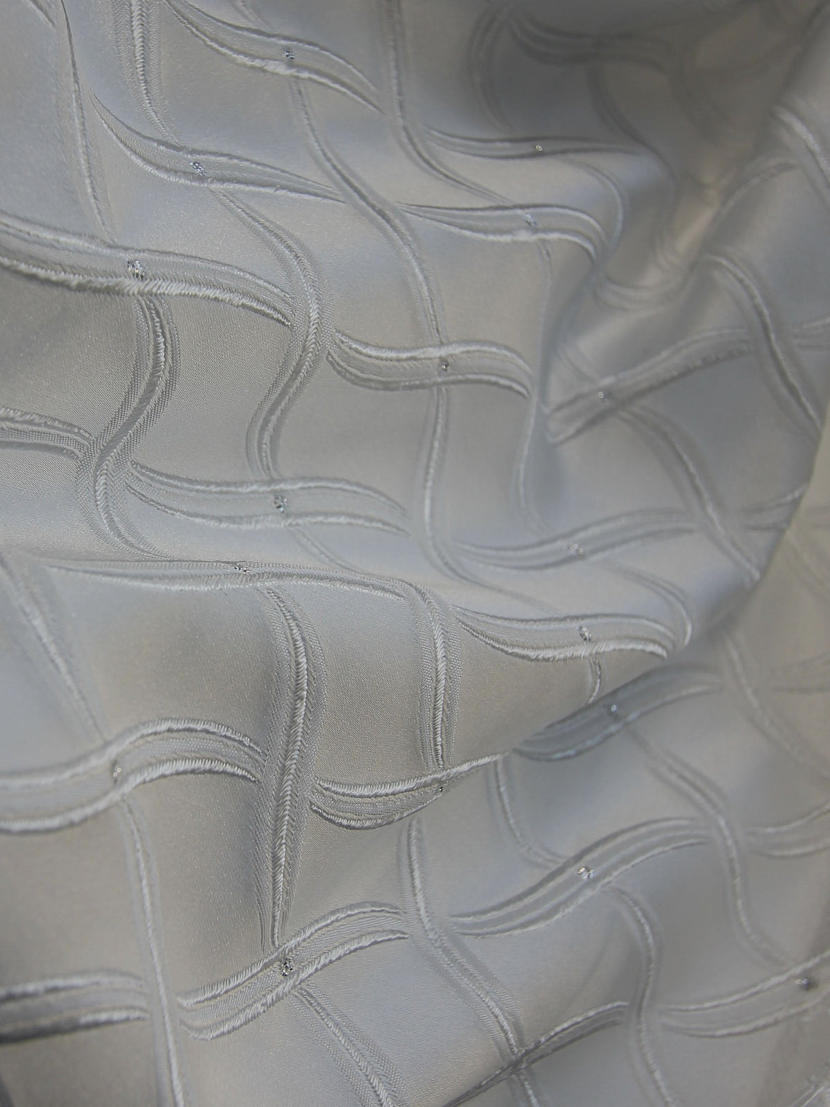 Silver Waistcoat Fabric - Copenhagen