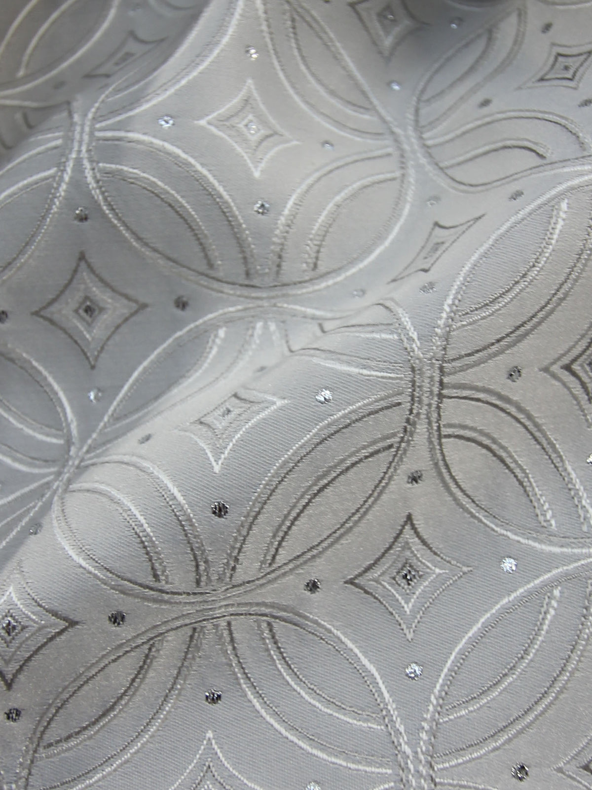 Silver Waistcoat Fabric - Kiev