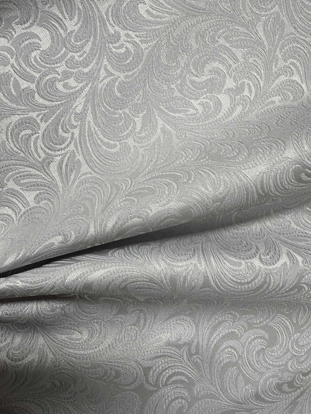 Silver Jacquard Fabric - Assis