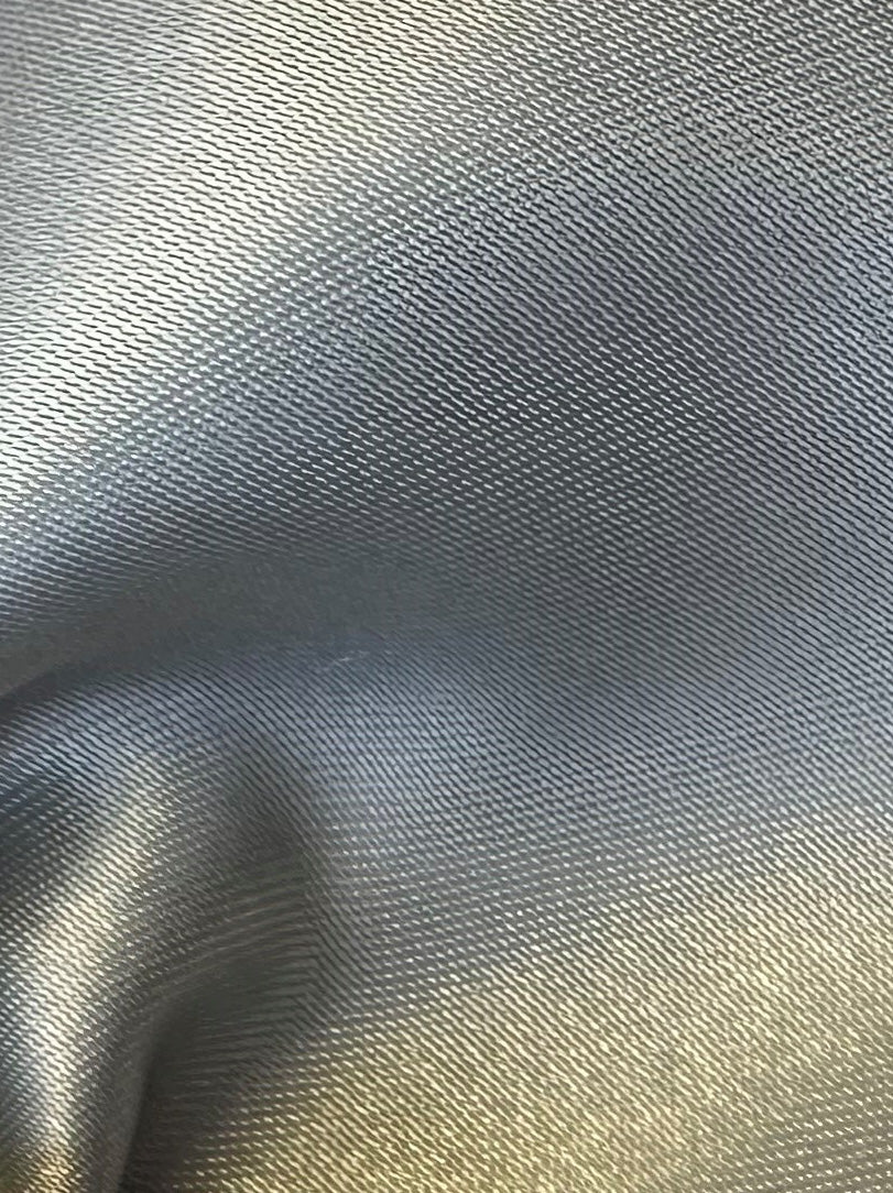 Silver Polyester Satin - Flamenco