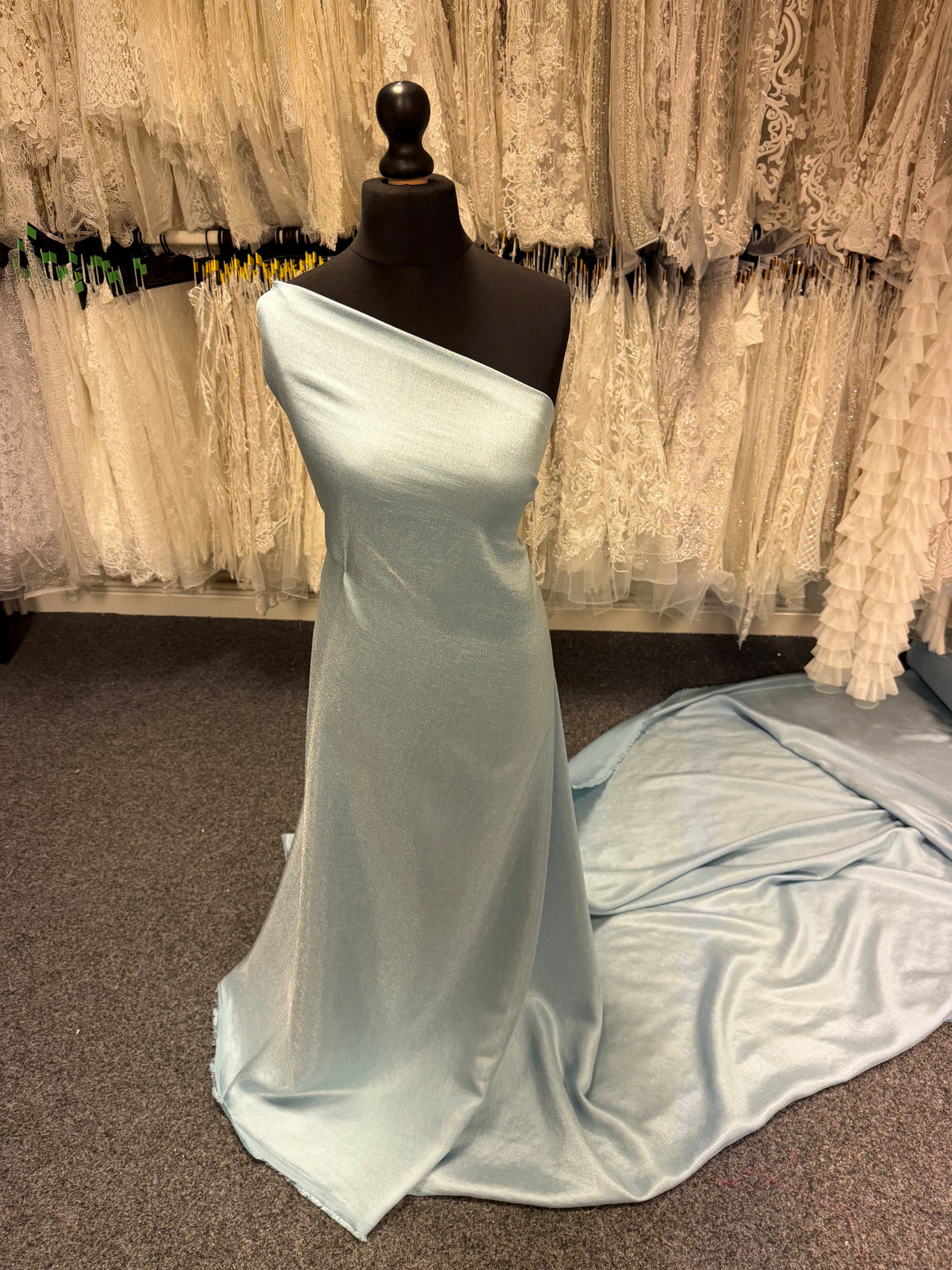 Sky Viscose Blend Fabric - Ferrari