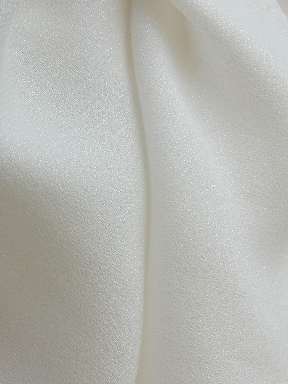 White Polyester Crepe - Palace