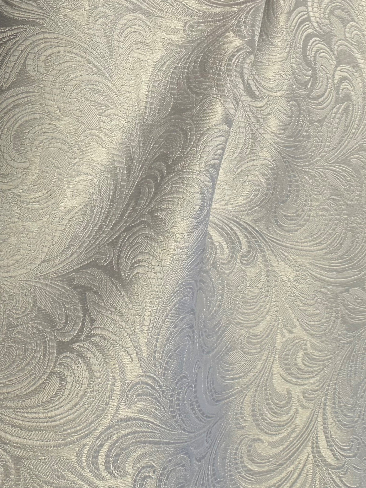 White Jacquard Fabric - Assis