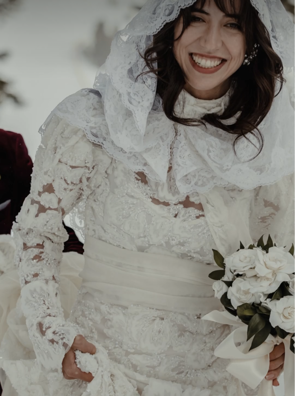 Ivory Embellished Lace - Frederica