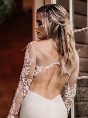 Ivory Embroidered Lace - Amina
