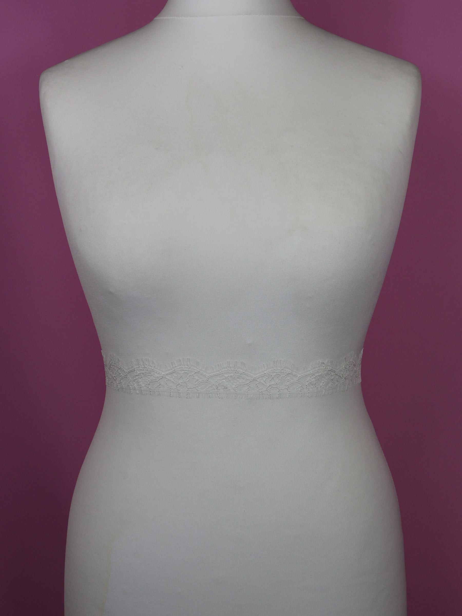 White Chantilly Lace Trim - Anna