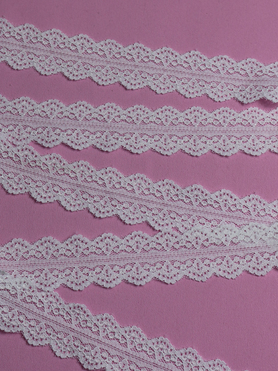 White Lace Trim - Beech