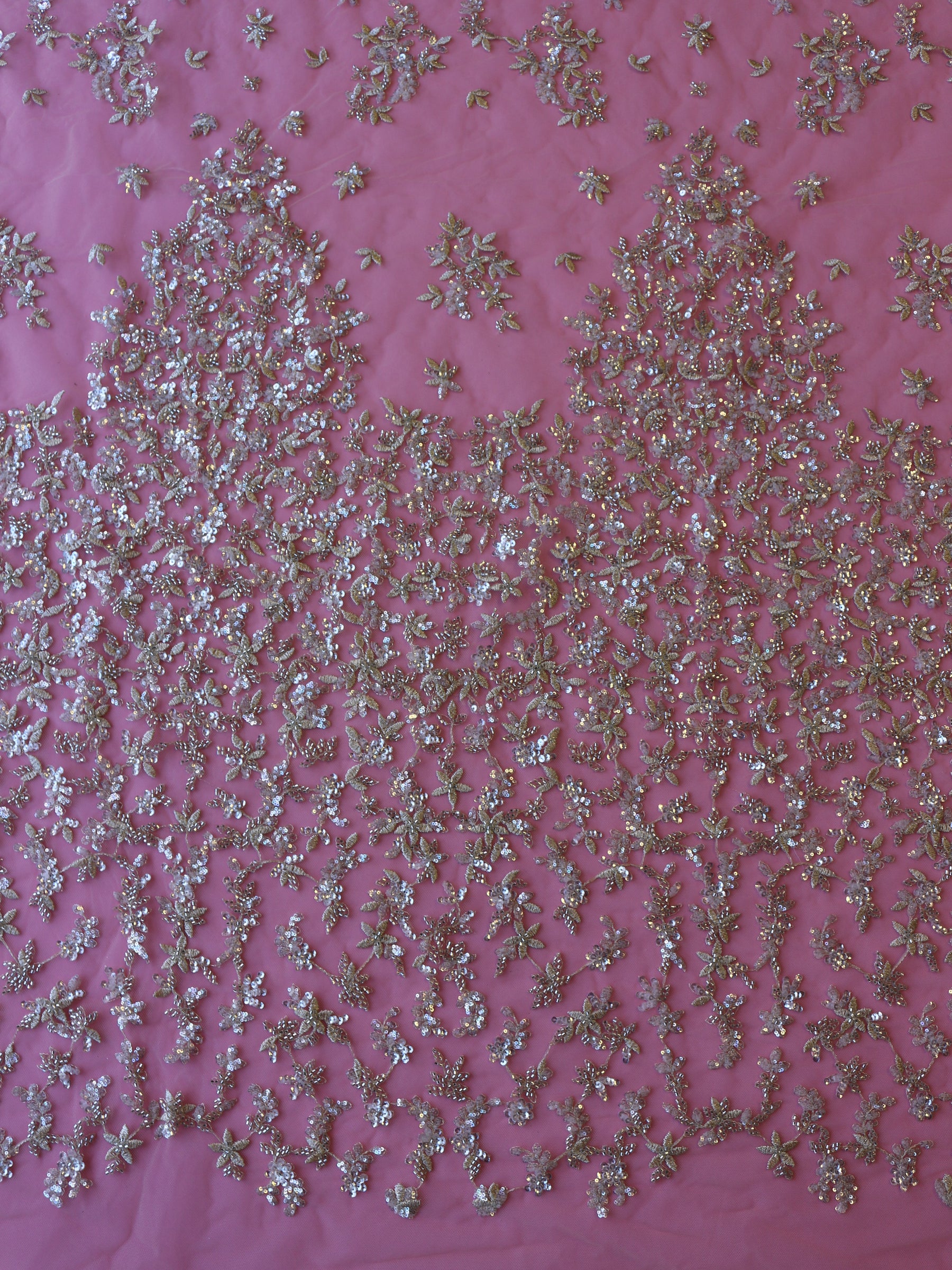 Champagne Beaded Lace - Manuella