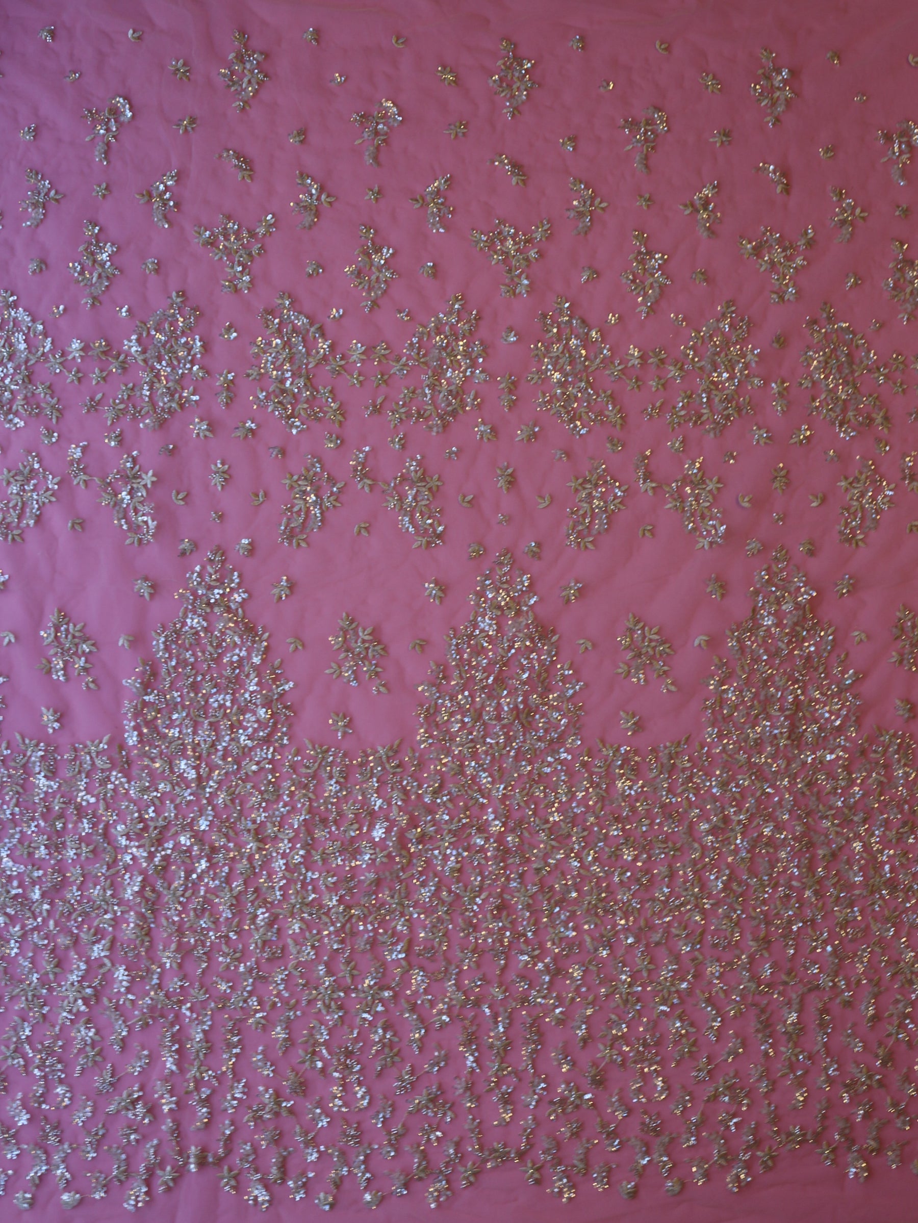 Champagne Beaded Lace - Manuella