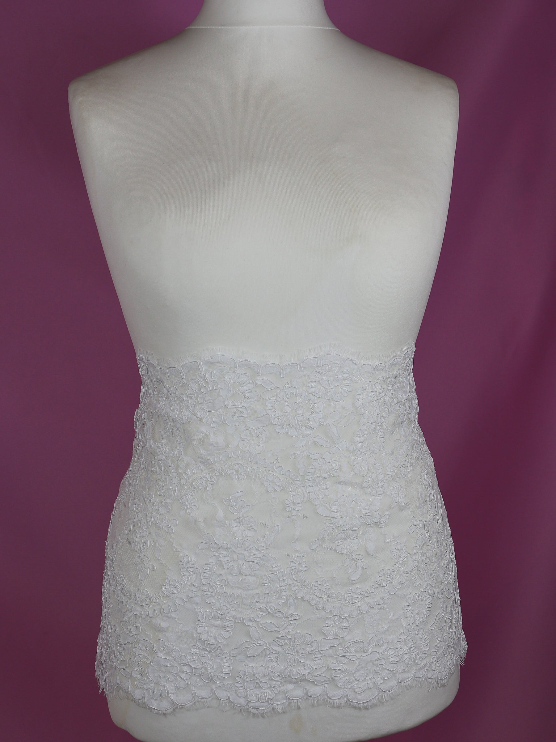 White Corded Lace Trim - Eloise