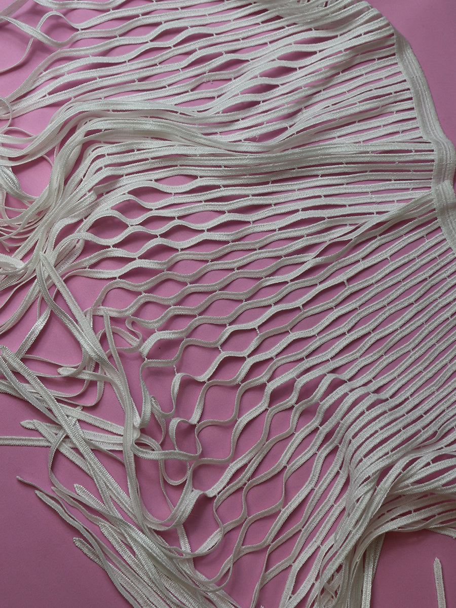 Ivory Fringe Trim - Essence
