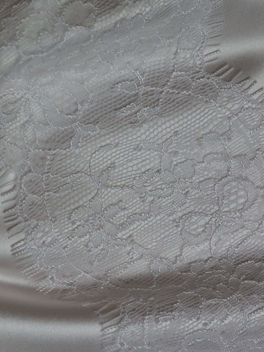 White Chantilly Lace Trim - Francesca