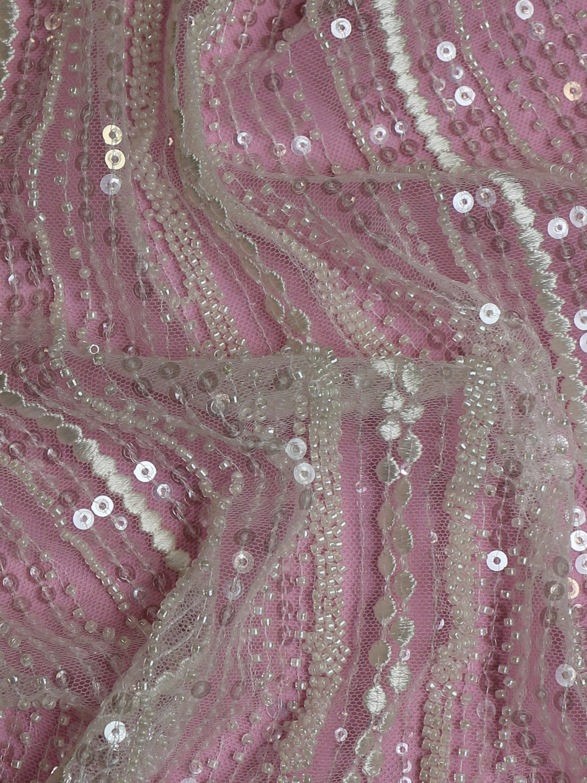 Ivory Beaded Lace - Garance