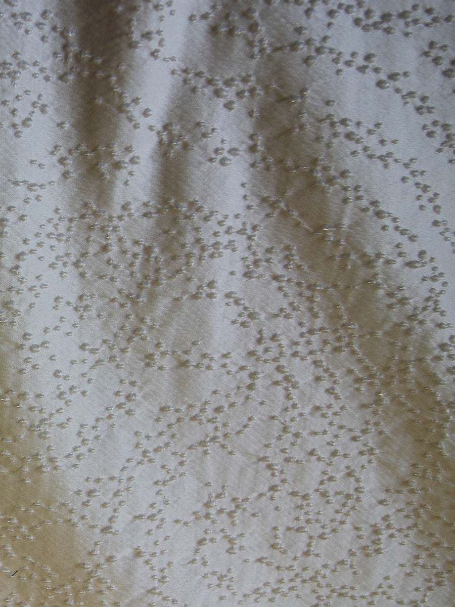 Ivory Jacquard Spot Fabric – Glee