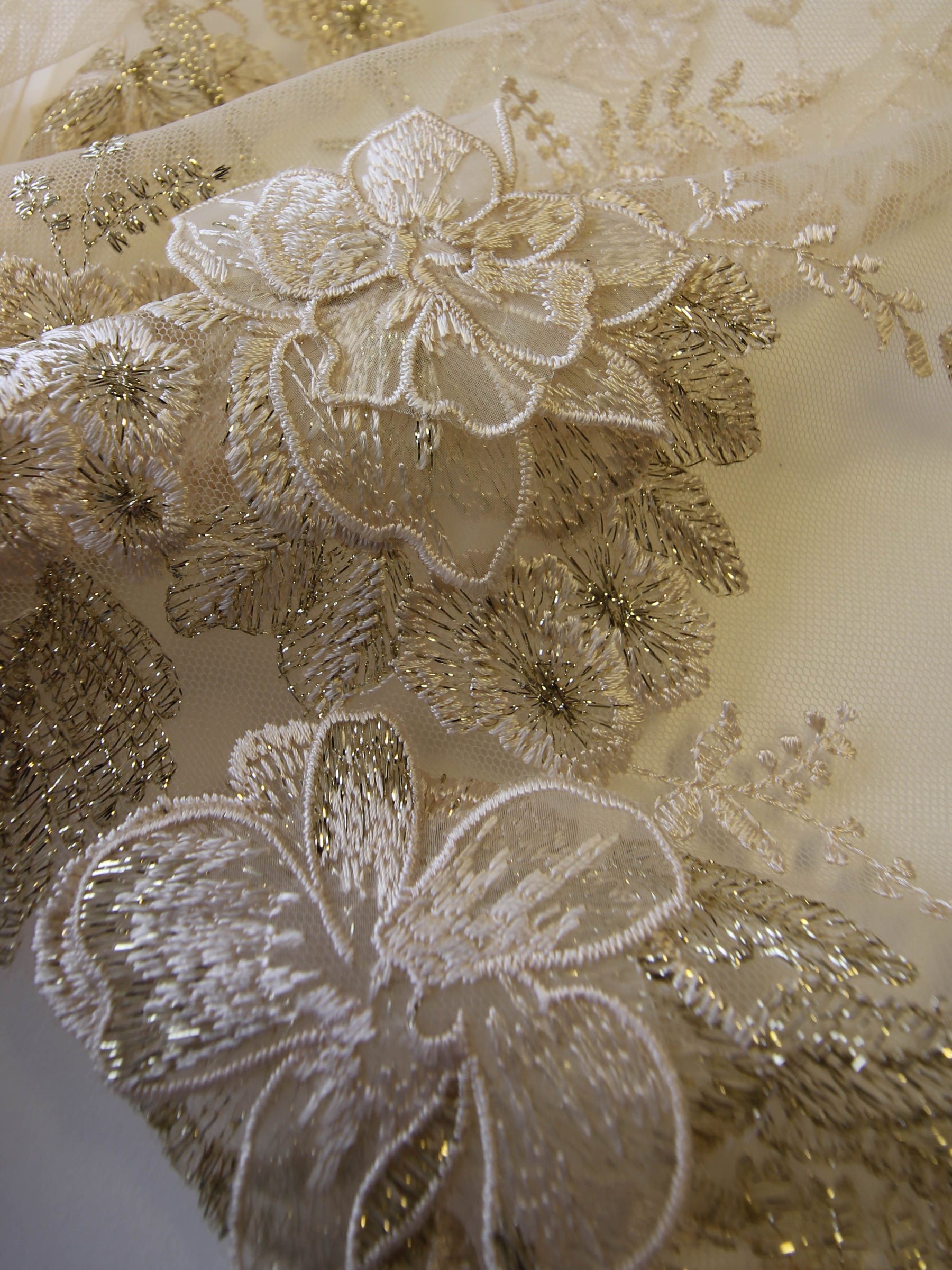 Gold Embroidery Lace - Aubrelia