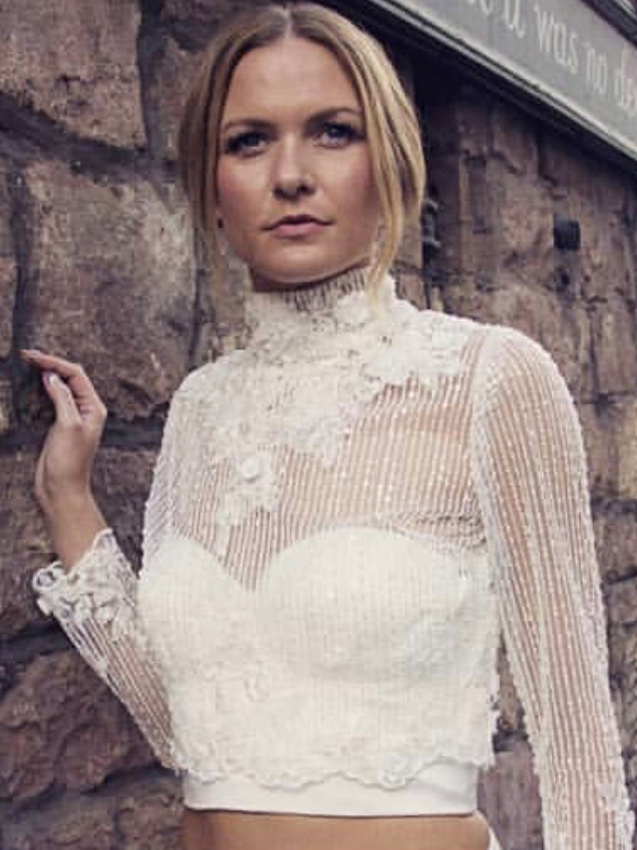 Ivory Raschel Lace - Macey