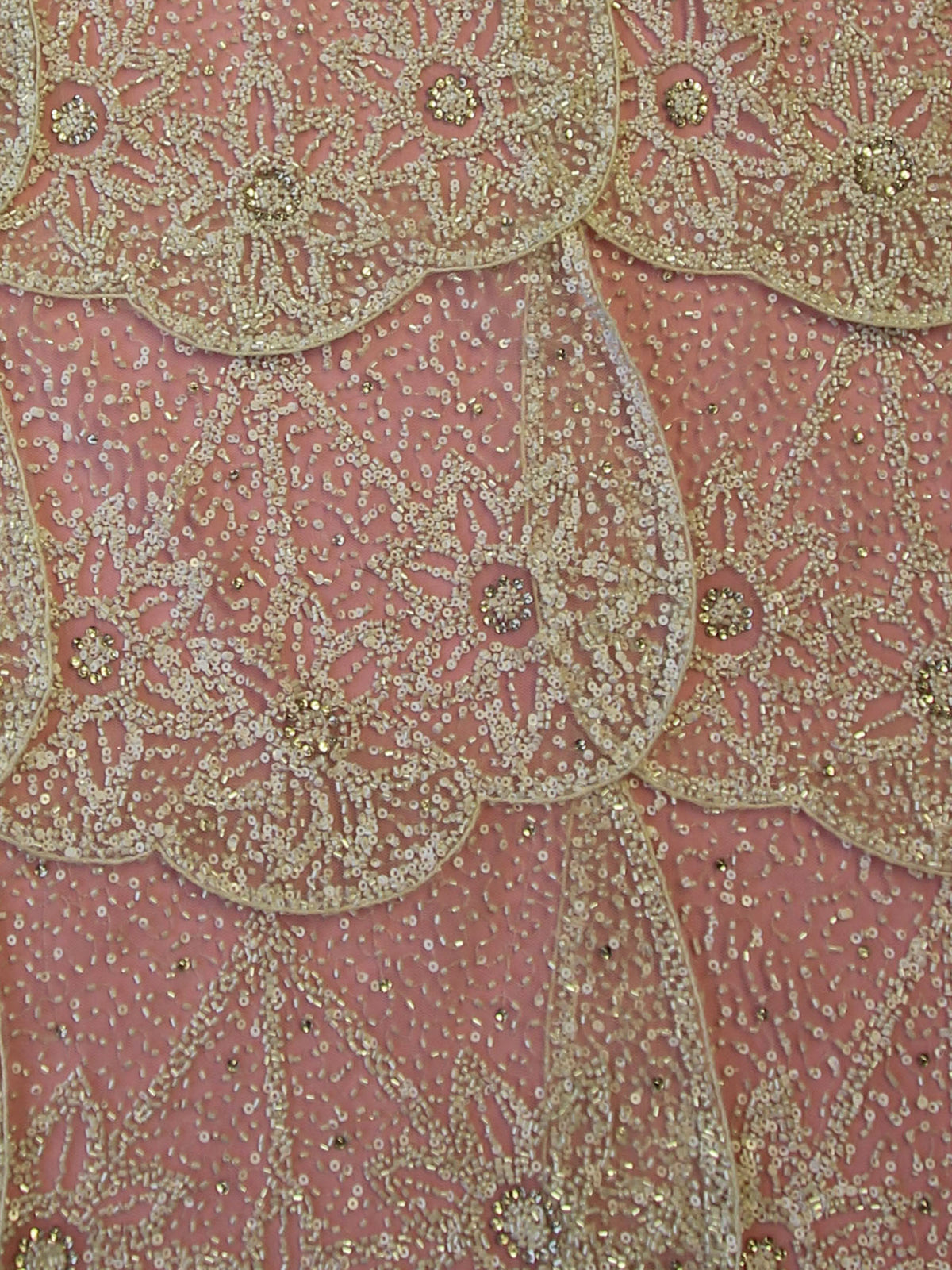 Ivory Beaded Layered Lace - Tori