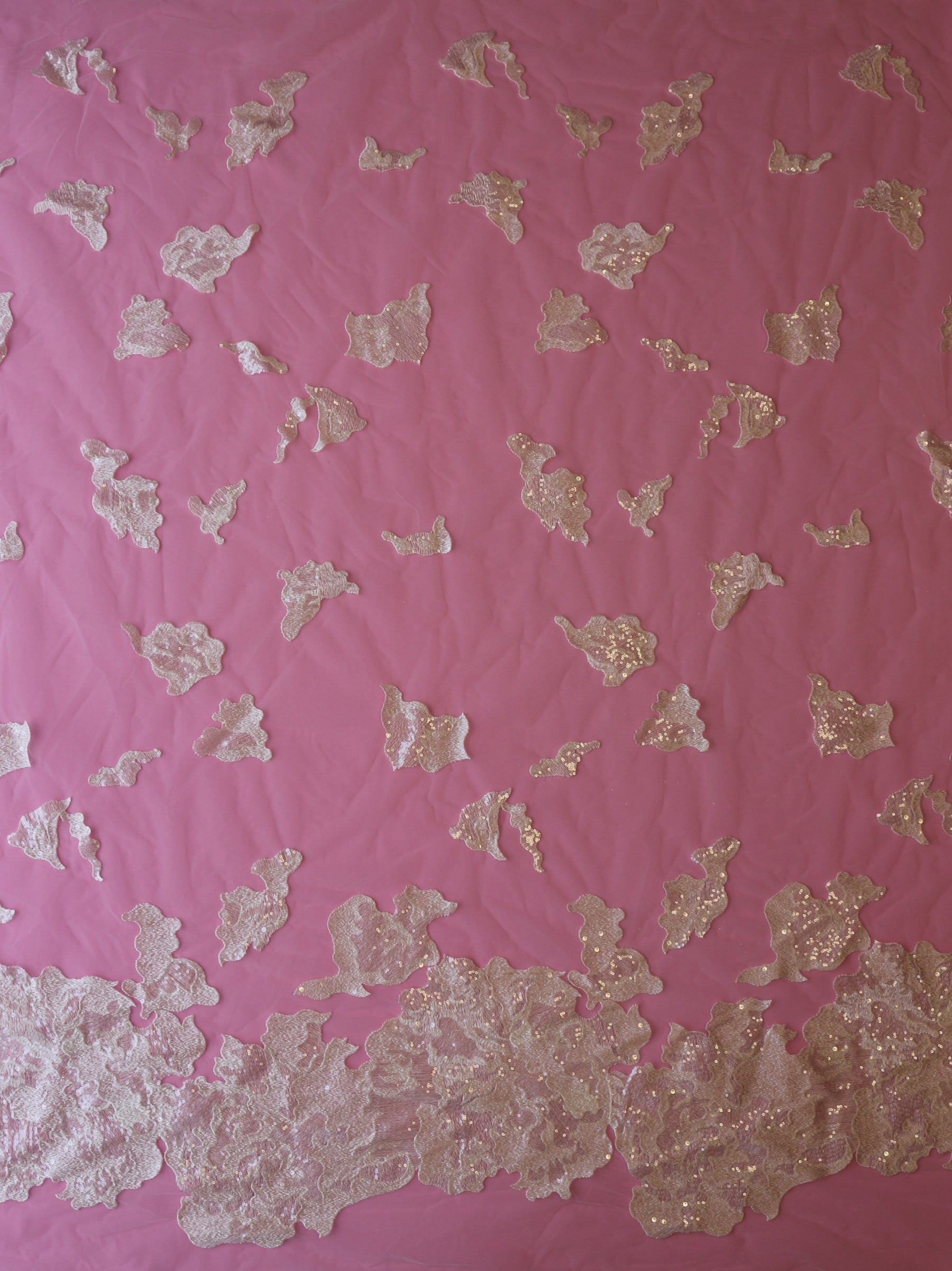 Ivory Embroidered Lace - Higoa