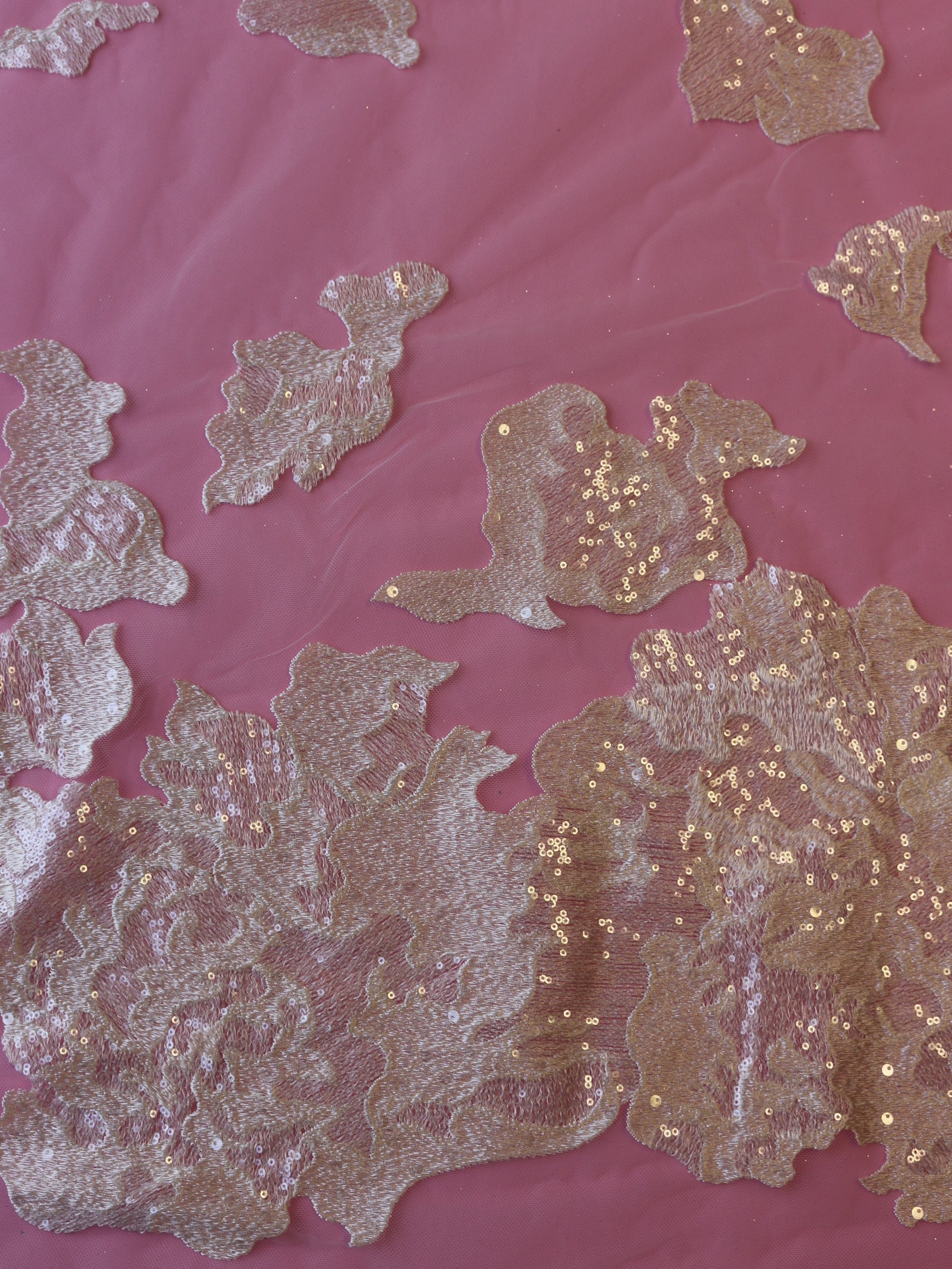 Ivory Embroidered Lace - Higoa