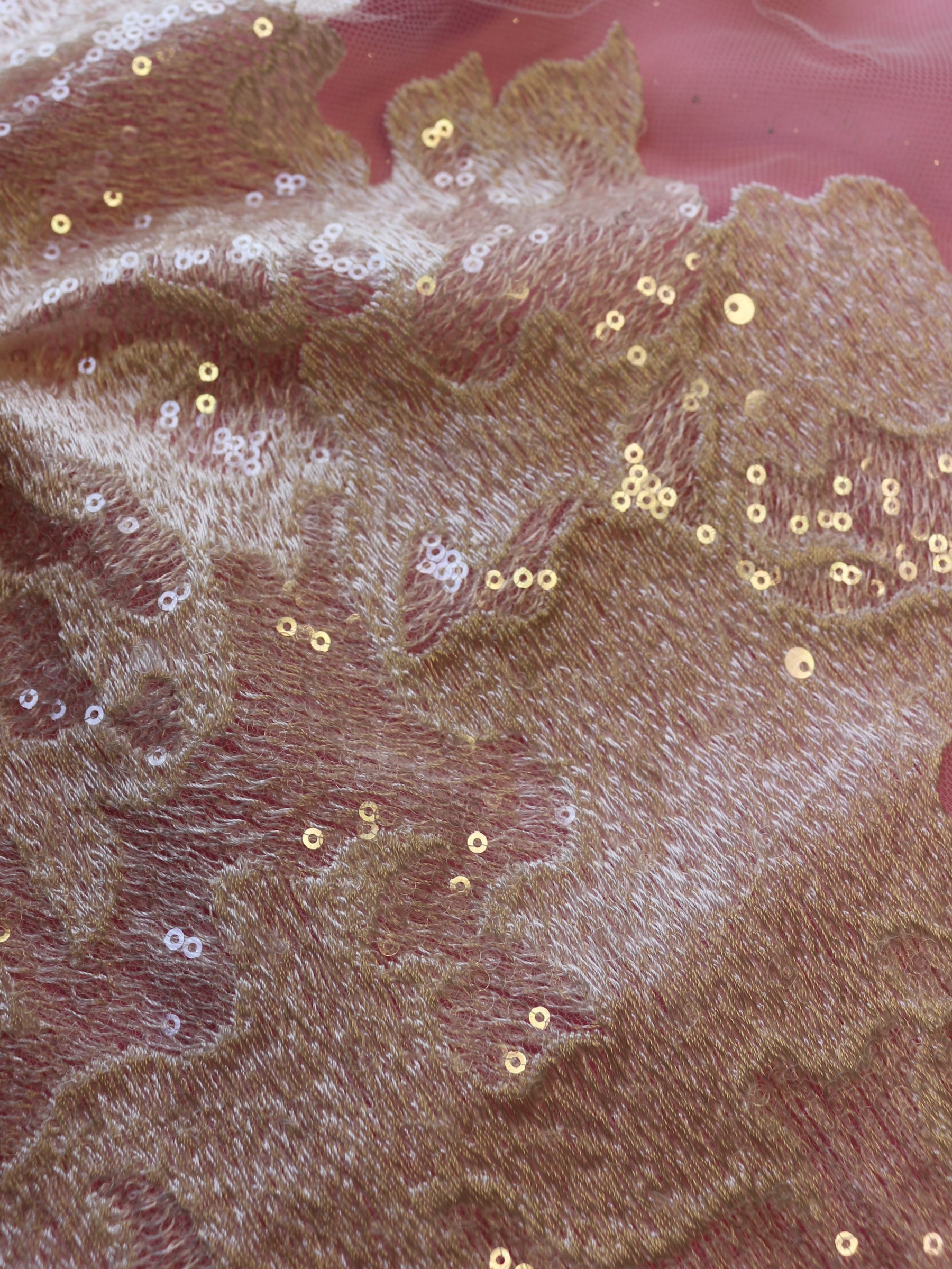 Ivory Embroidered Lace - Higoa