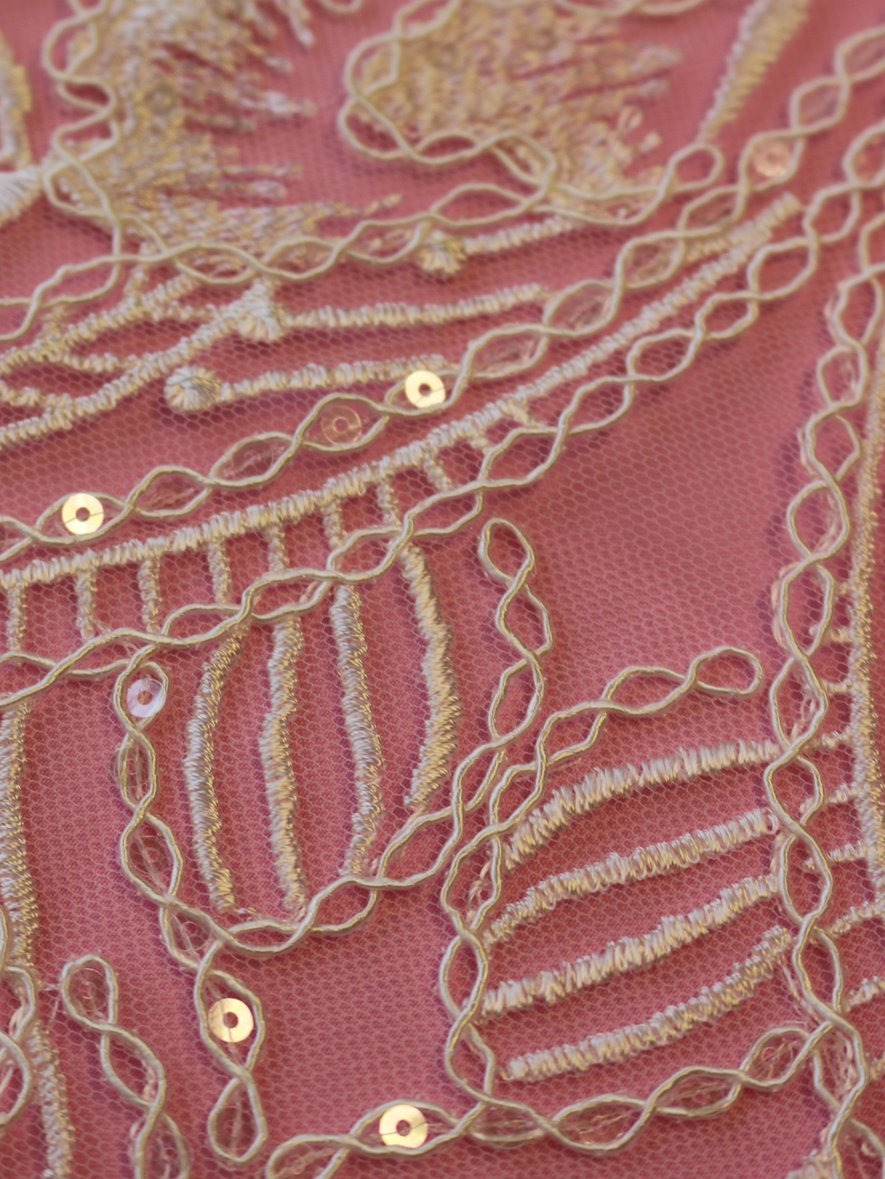 Ivory Embroidered Lace - Kyna