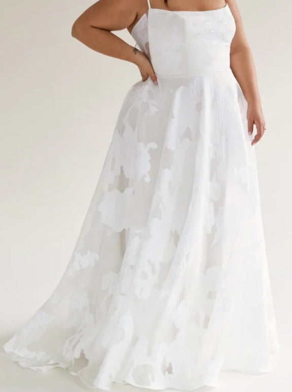 Ivory Embroidered Lace - Higoa