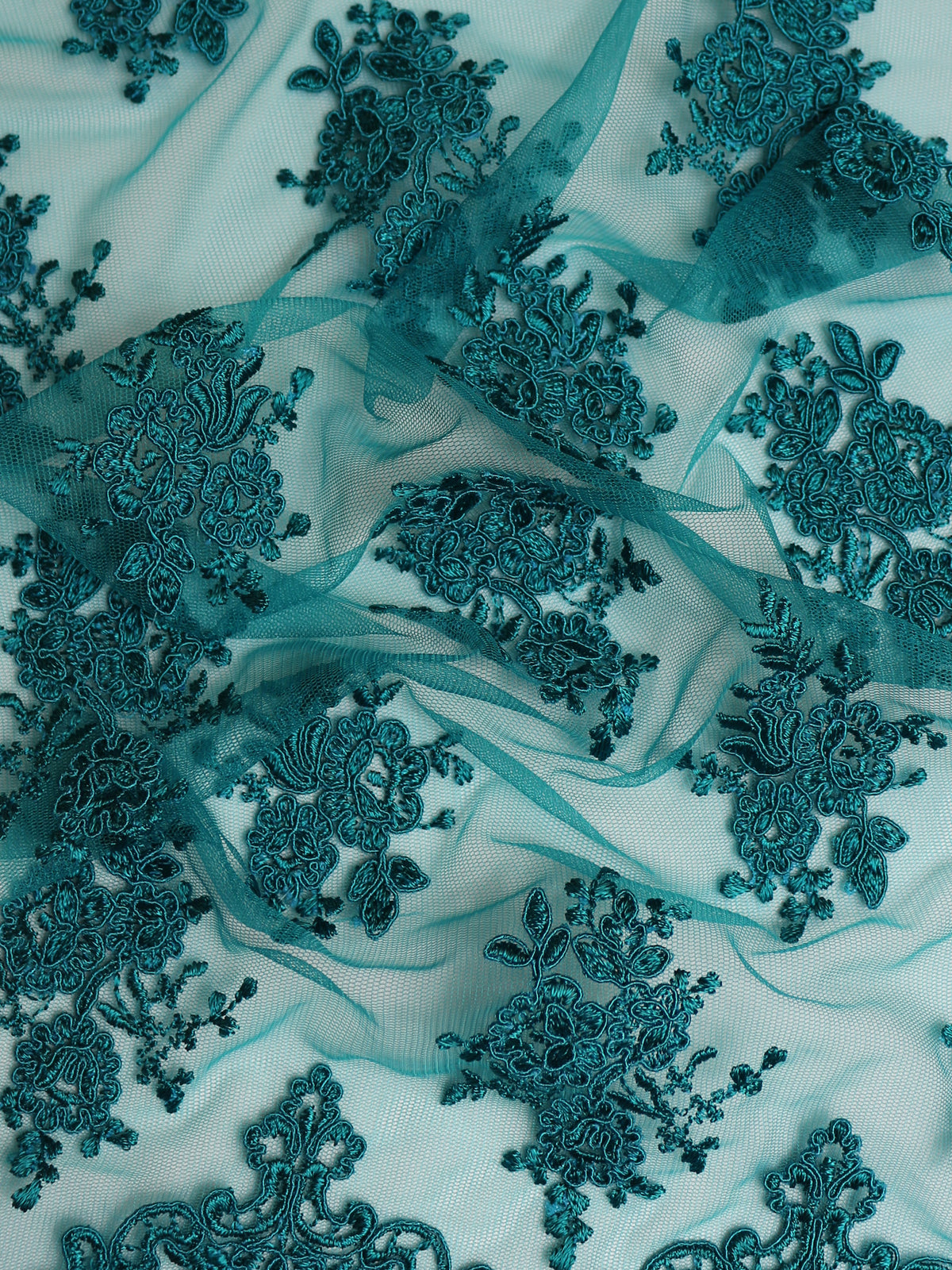 Teal Corded Lace - Janis