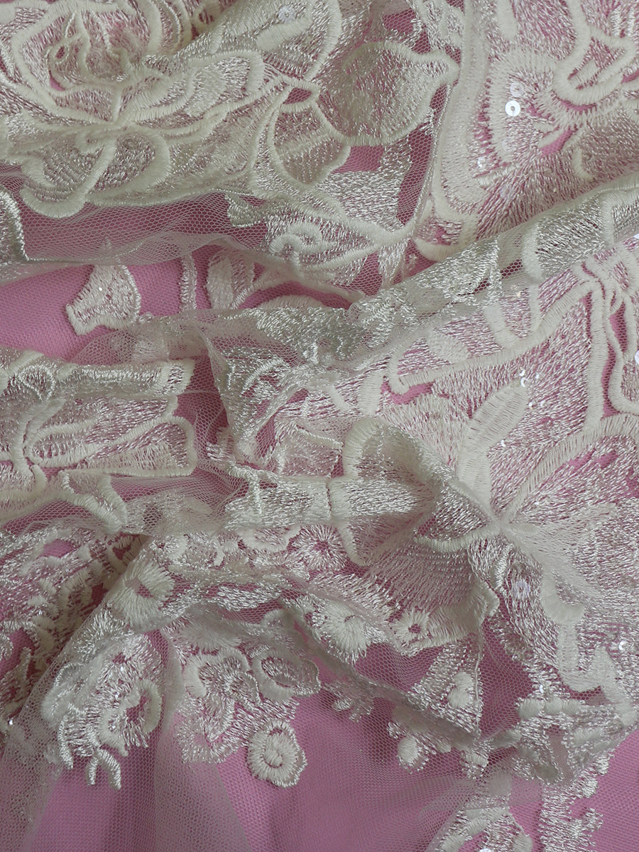 Ivory Floral Lace - Josephine