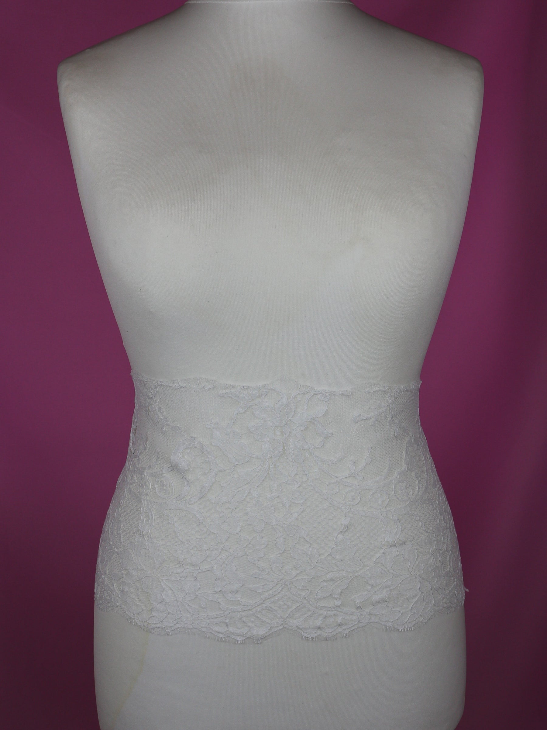 White Chantilly Lace Trim - Kate