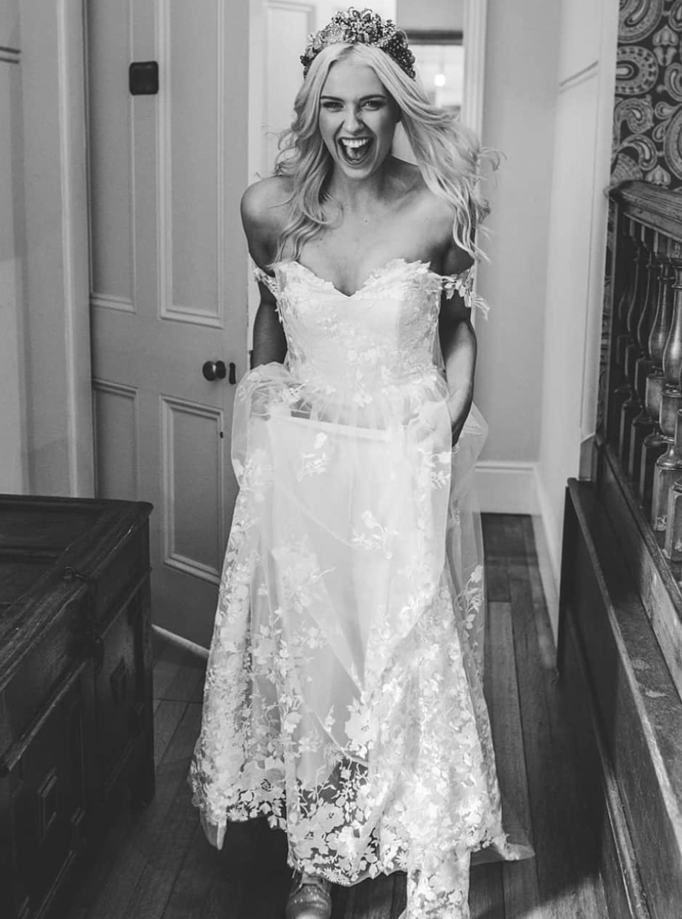 Ivory Embroidered Lace - Lana