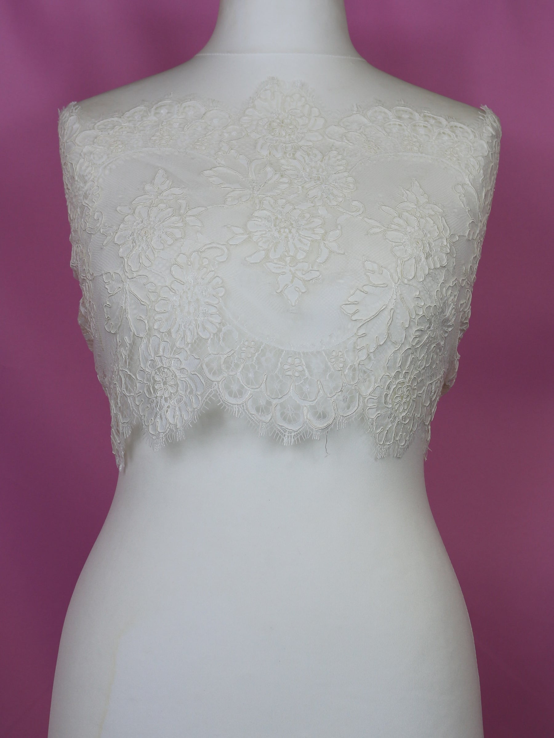 Ivory Corded Lace Trim - Mackenzie