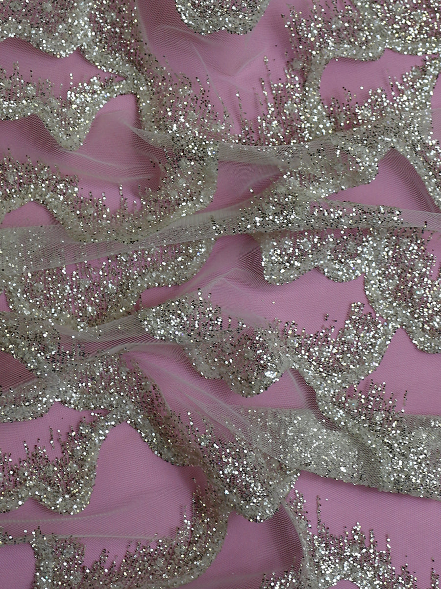 Ivory Glitter Lace - Melody