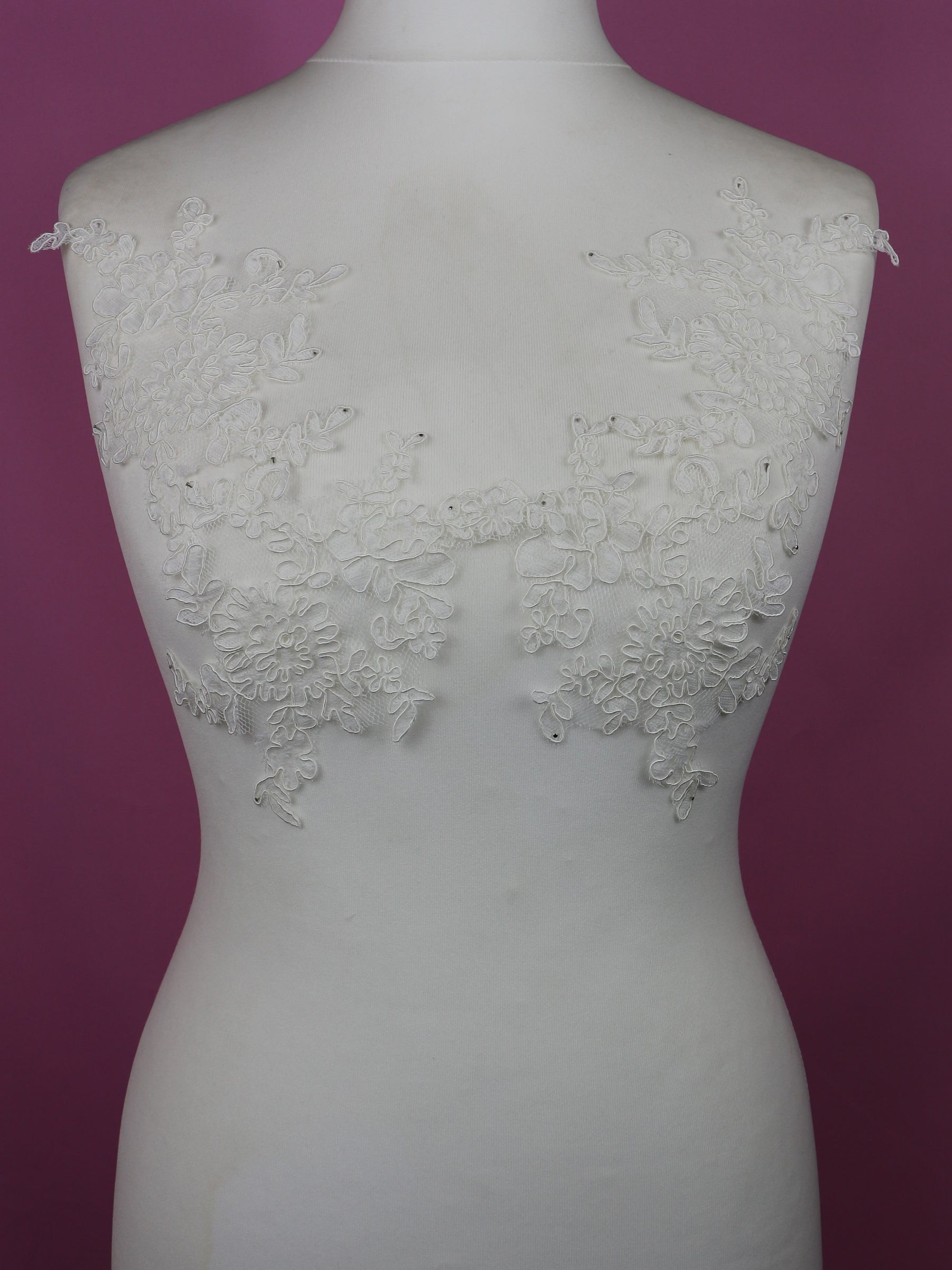 Ivory Corded Lace Appliques - Olympia