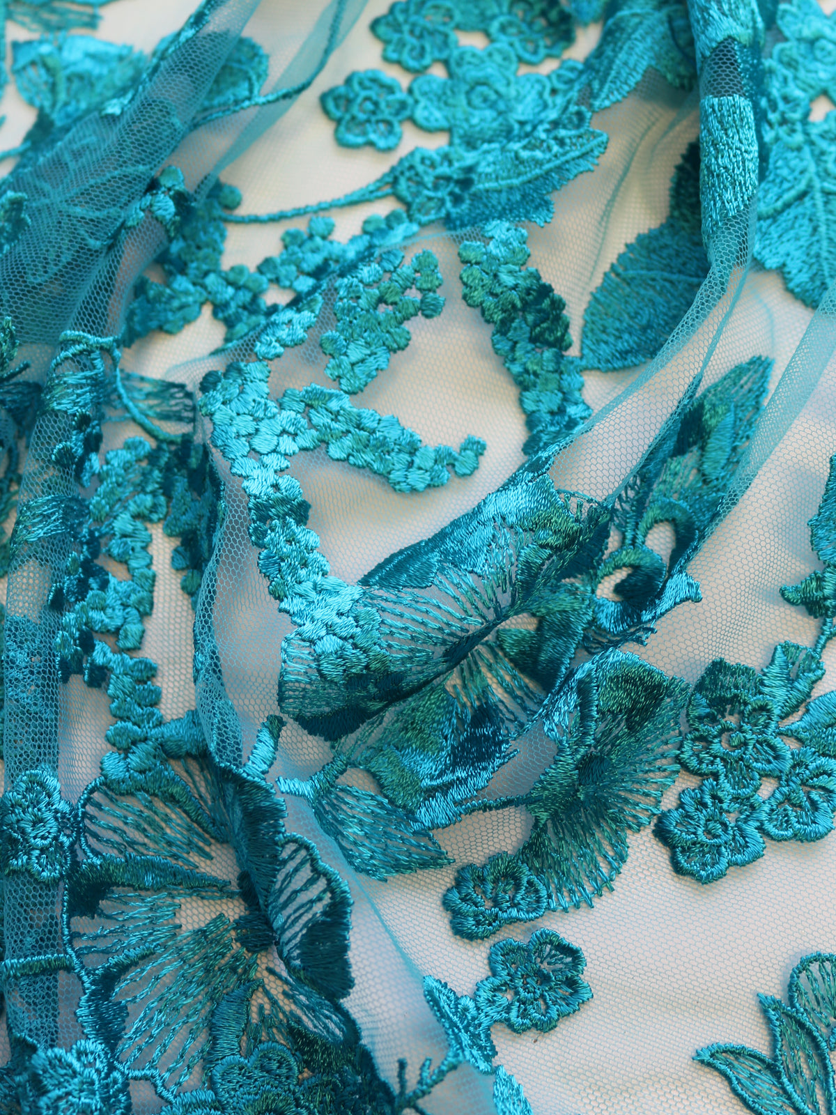 Peacock Embroidery Lace - Garbo