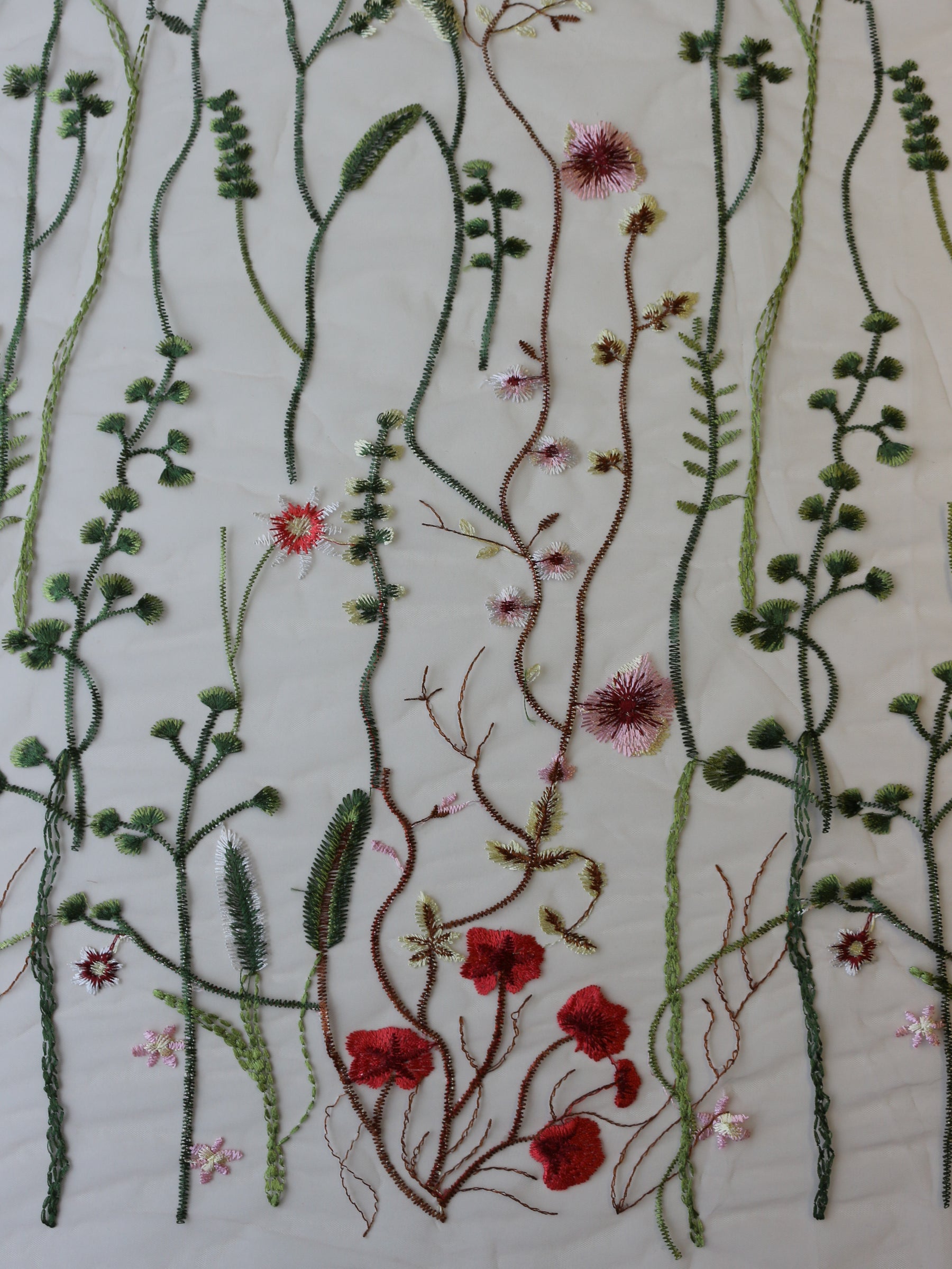 Pink Embroidered Lace - Sassi