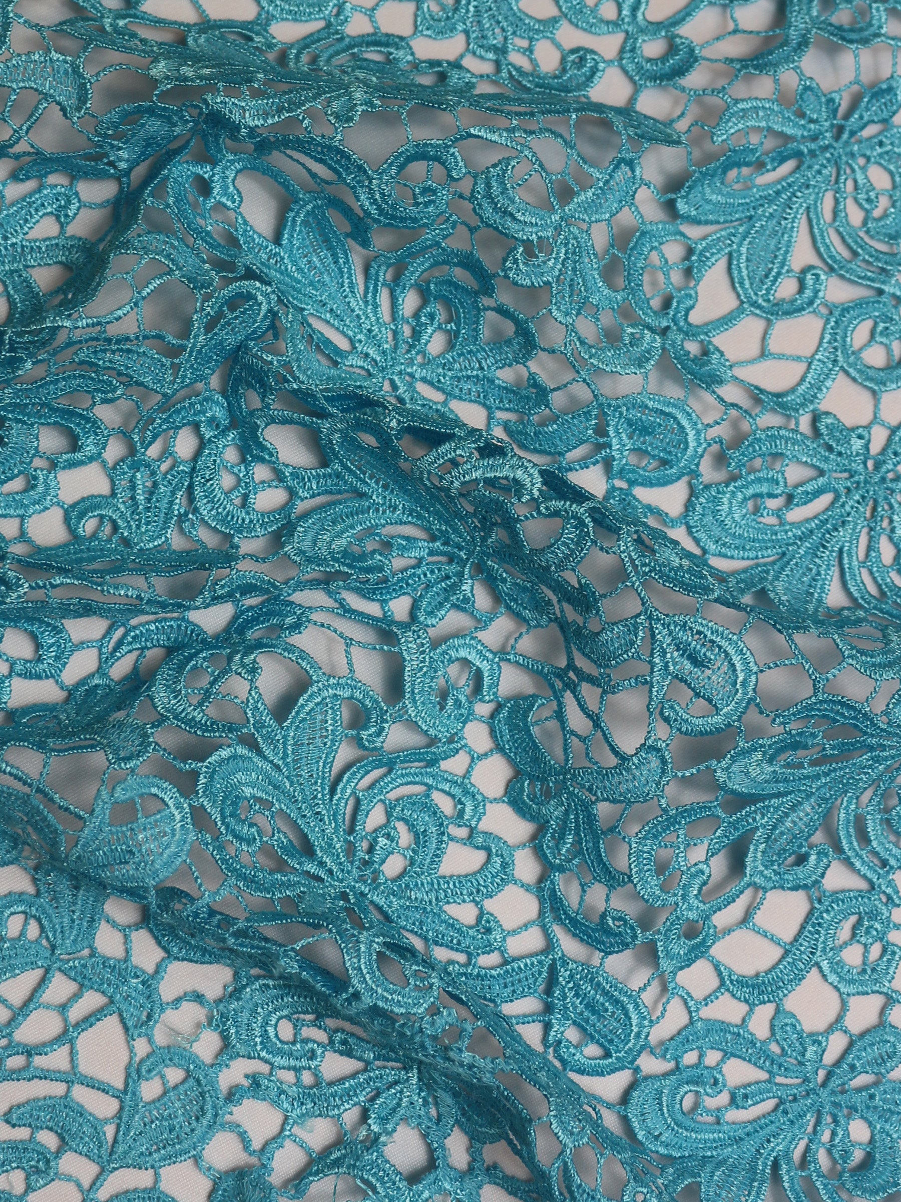 Turquoise Guipure Lace - Reese