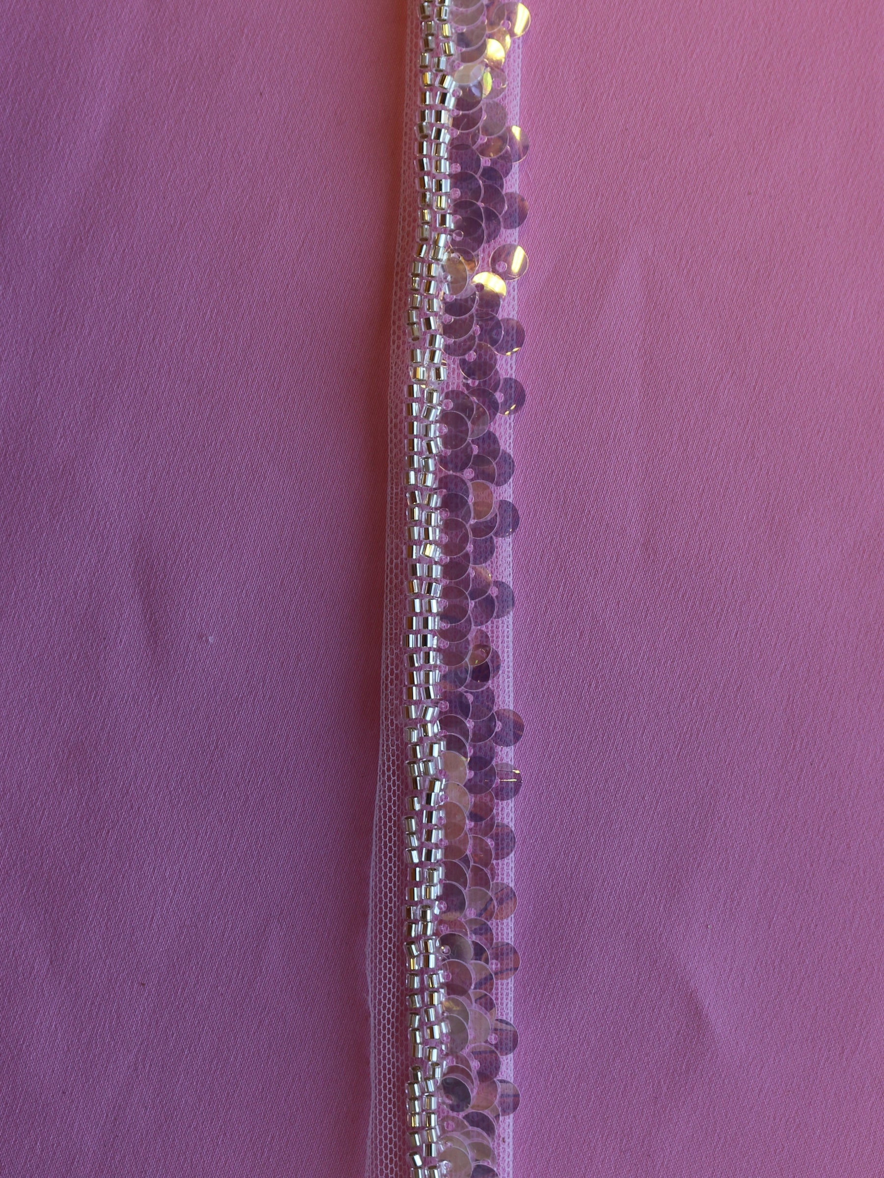 Ivory Sequin Lace Trim - Ravish