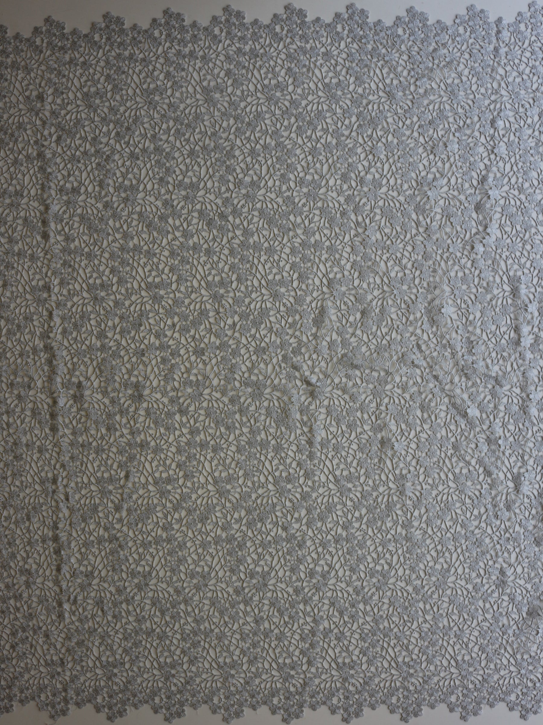 Silver Guipure Lace - Ebba