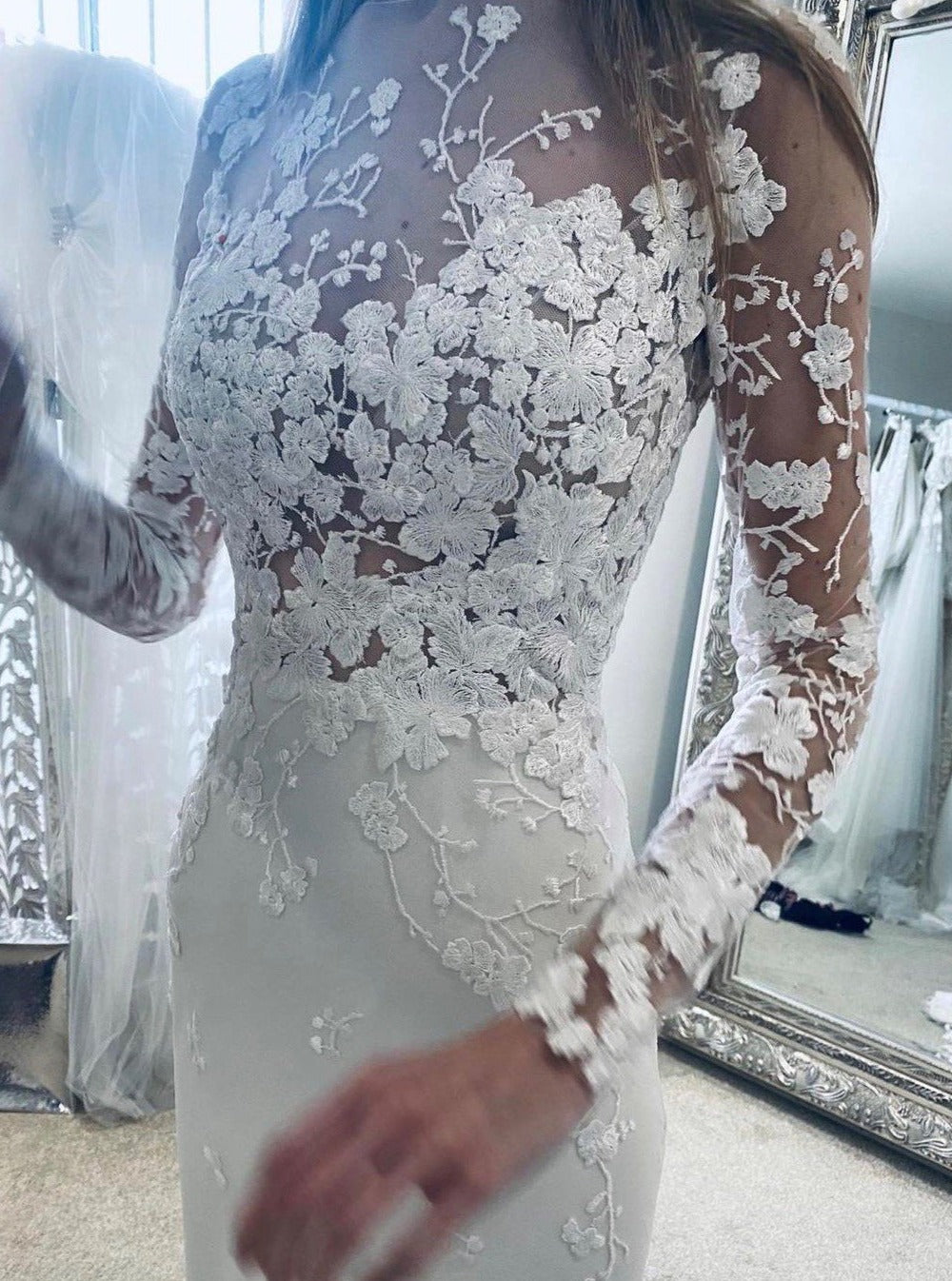 Ivory Italian Embroidered Lace - Styla