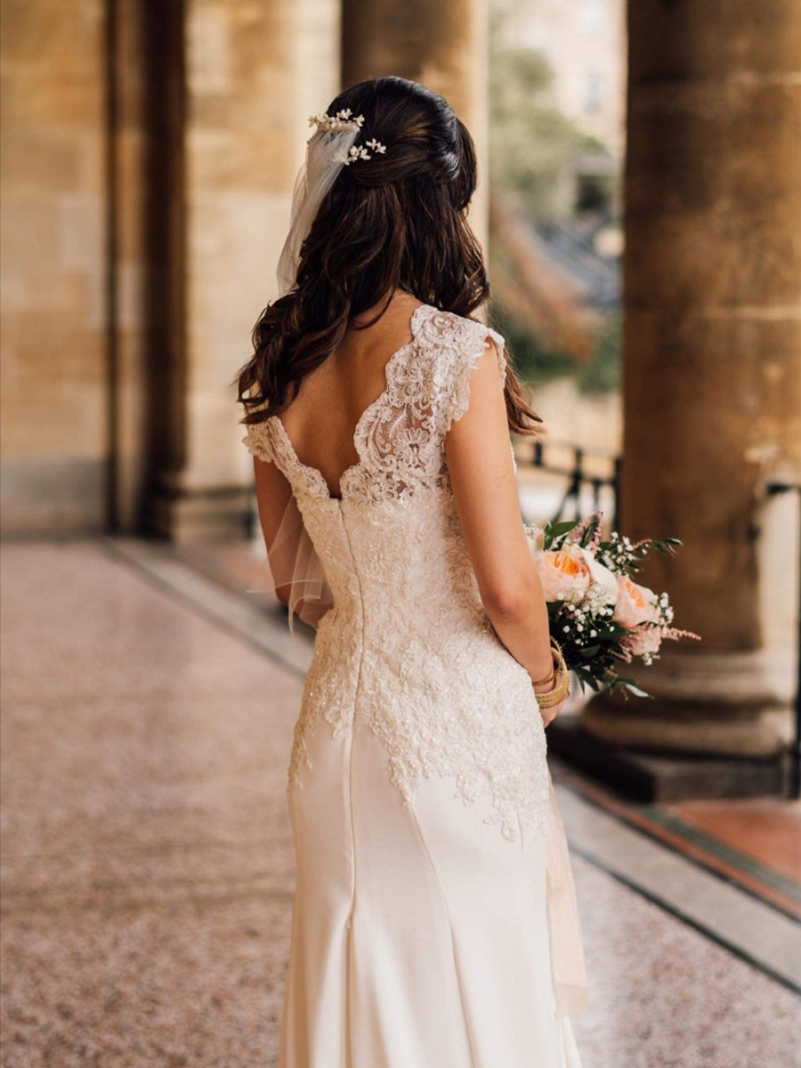 Ivory Beaded Lace - Victoria