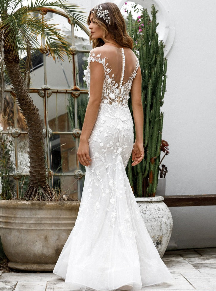 Ivory 3D Embroidered Lace - Milena
