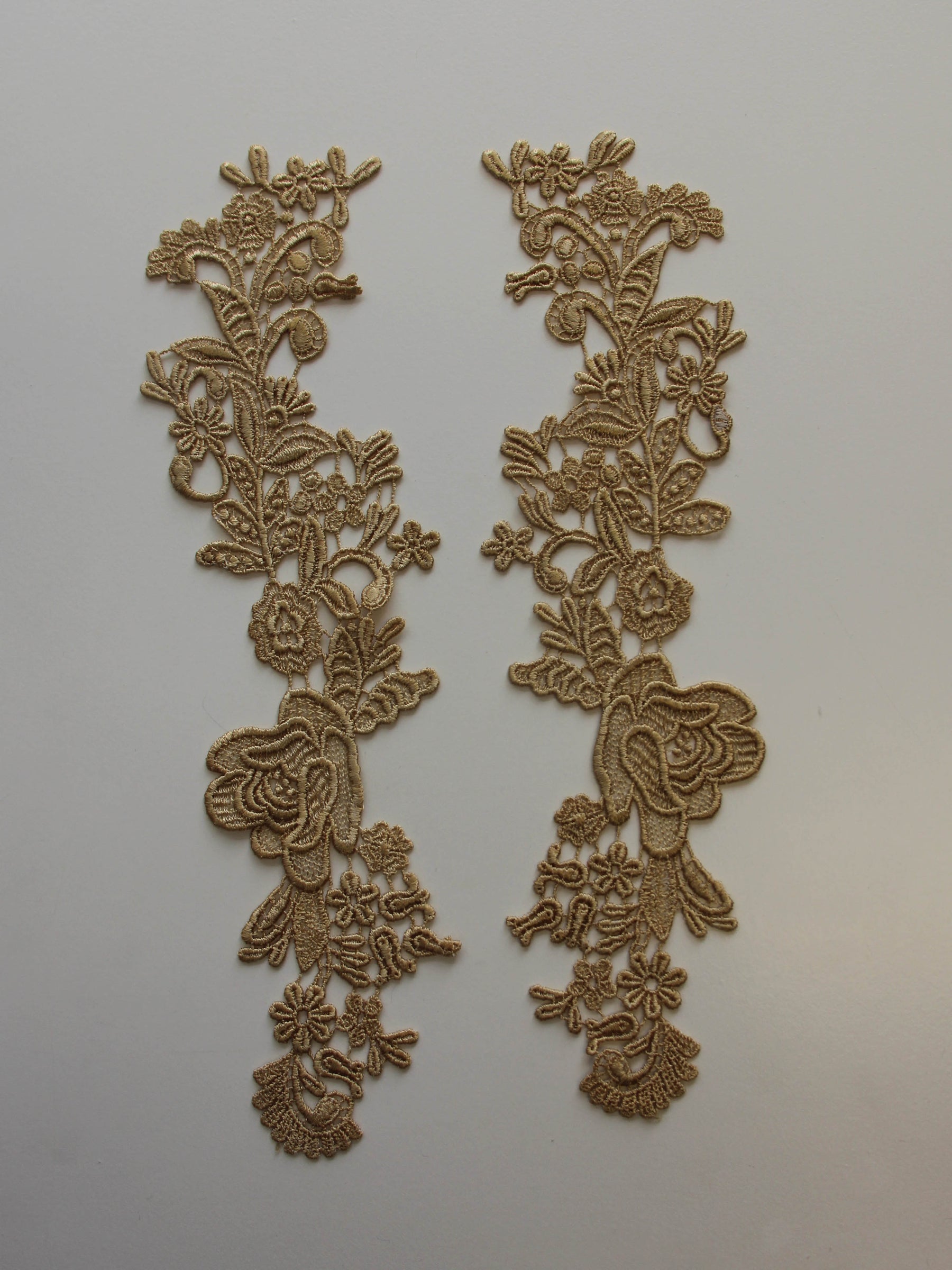 Sandy Beige Corded Lace Appliques - Nova