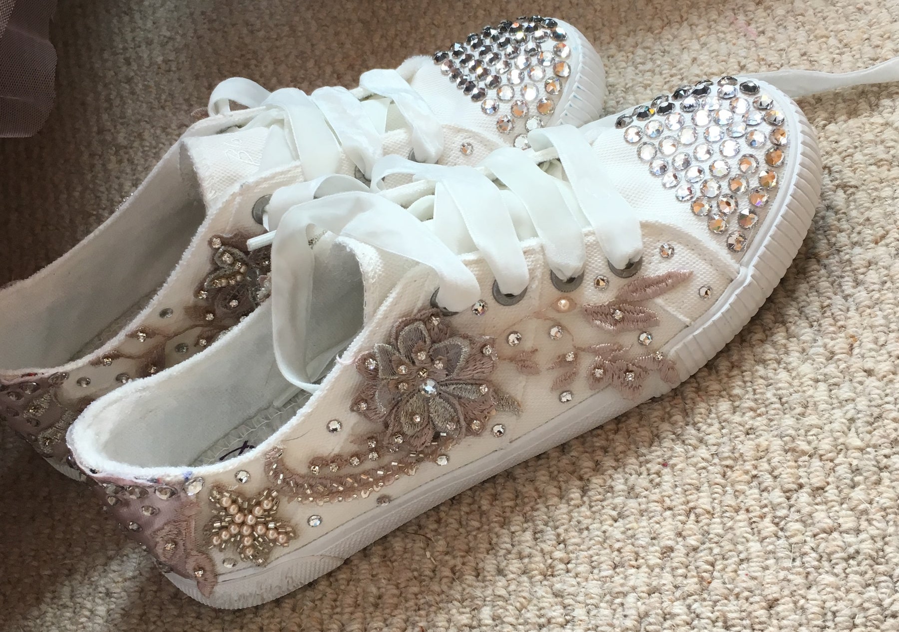 Blush Beaded Lace - Renata