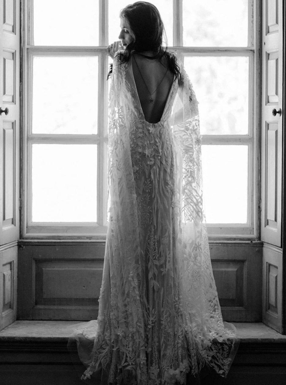 Ivory Embroidered Lace - Luciana