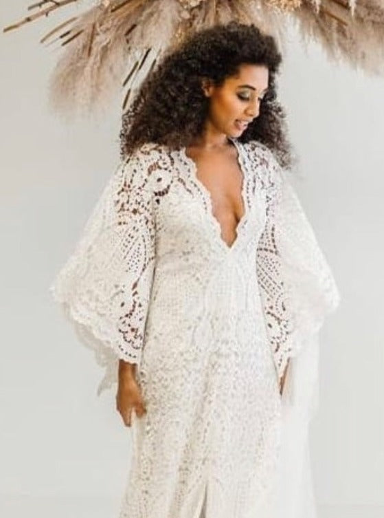 Ivory Georgette Lace - Coco