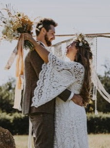 Ivory Georgette Lace - Coco