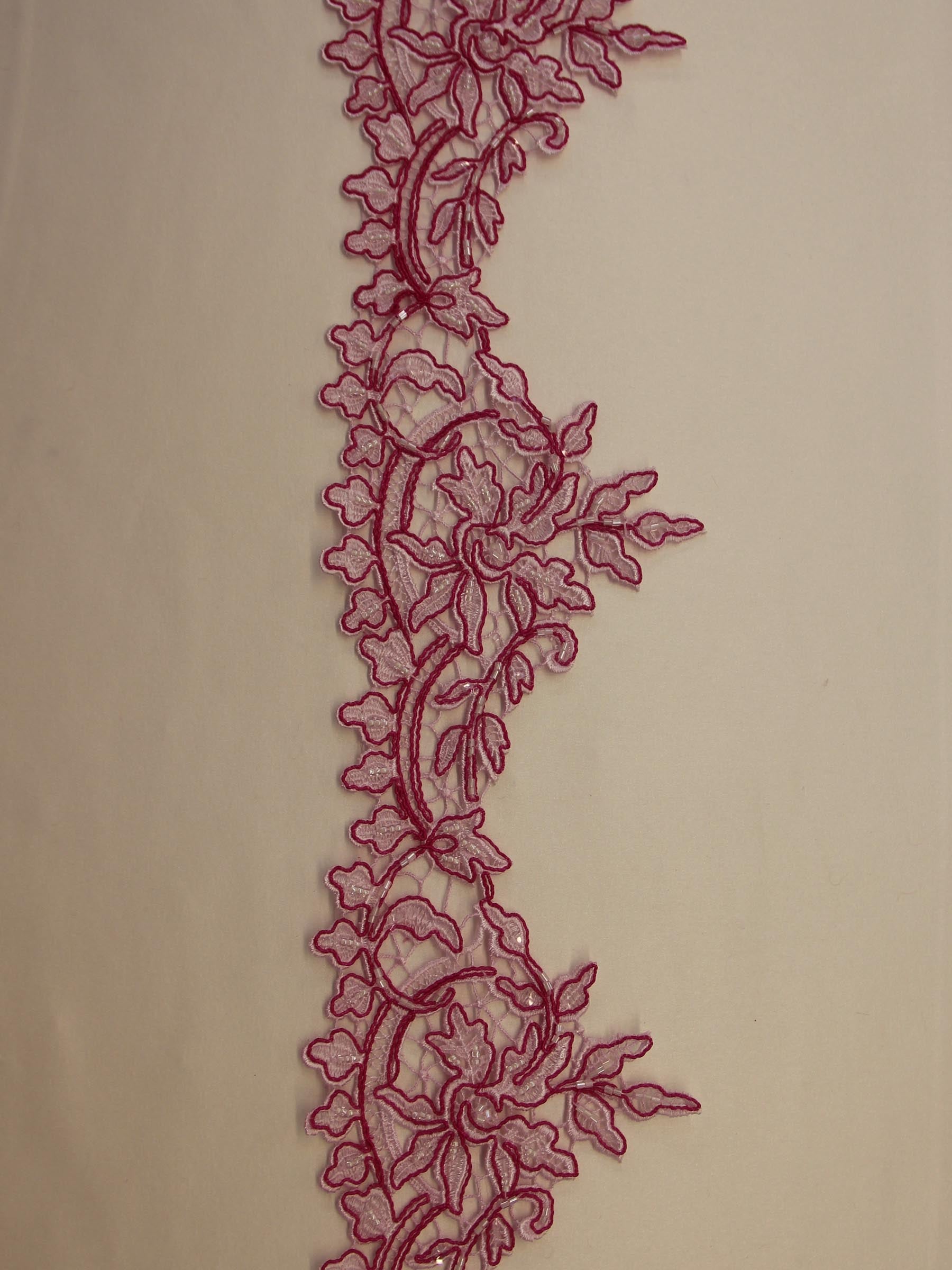 Candy Pink Lace Trim Claire main image 1