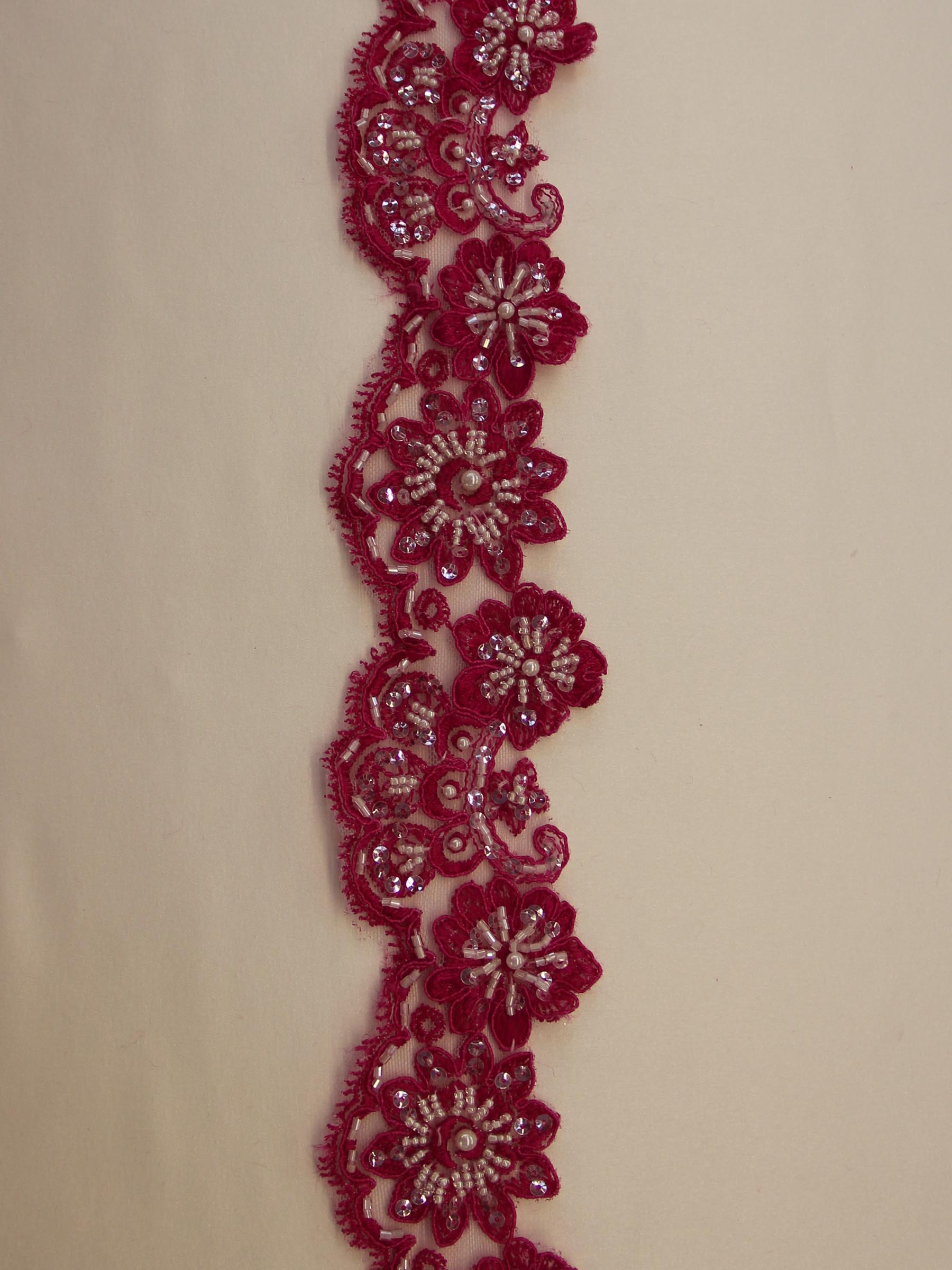 Passion Pink Lace Trim – Sheila