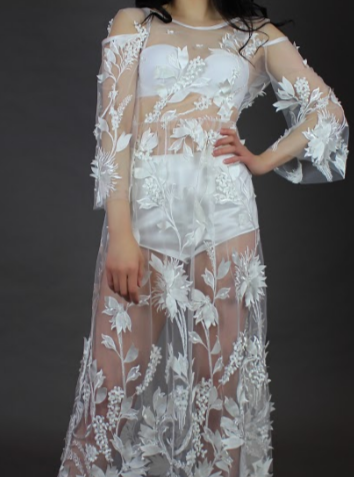 Ivory 3D Lace - Catalina