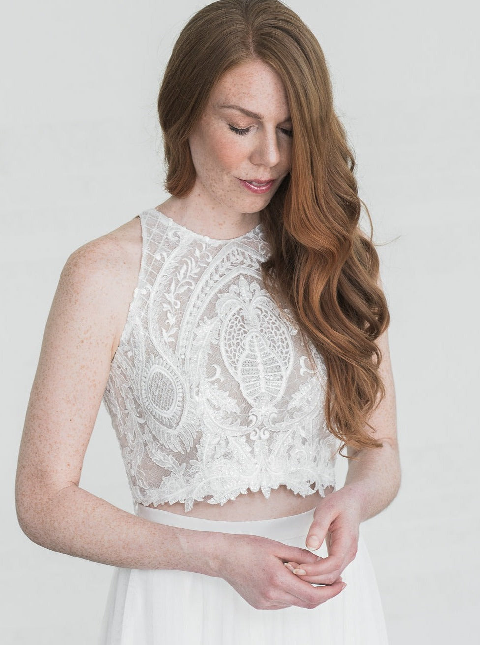 Ivory Corded Lace - Charvi